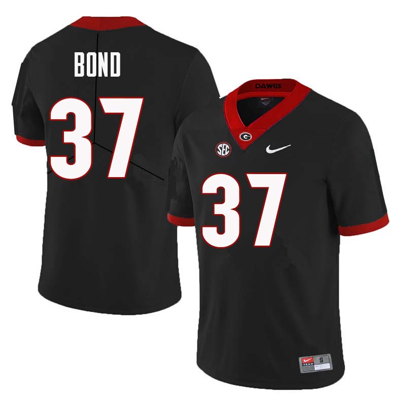 Men Georgia Bulldogs #37 Patrick Bond College Football Jerseys Sale-Black